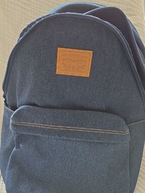 Levi's Navy Denim Backpack